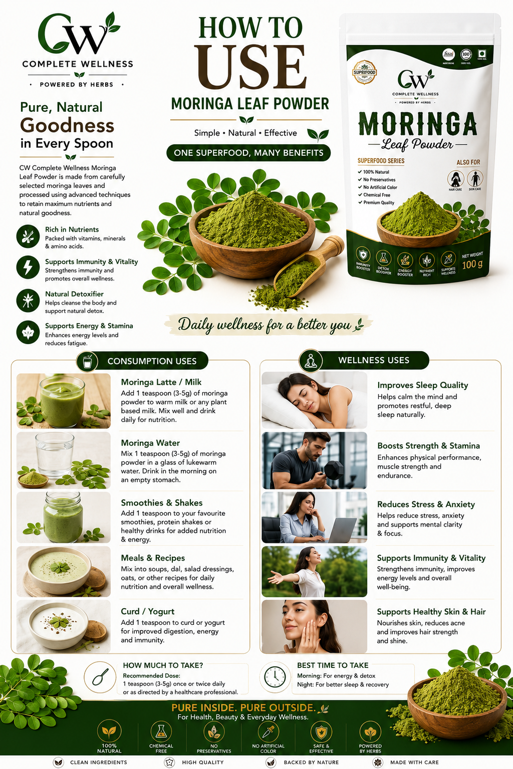 how to use moringa powder how to use moringa powder